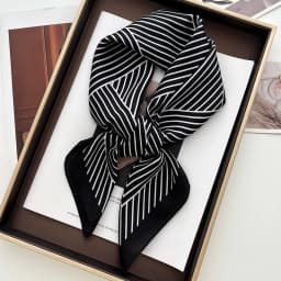 Flower Printed Square Scarf Elegant Thin Breathable Decorative Neck Scarves Windproof Headscarf For Women