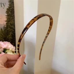 Vintage Sunglasses Shaped Headband Anti-Slip Acrylic Leopard Print Hair Hoop For Women Girls Makeup, Sports, Washing Face, Work