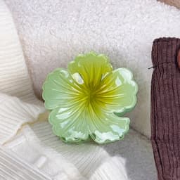 Hawaiian Gradient Hair Clips Flower Hair Claws Women Medium Size Fashion Headwear Hairpin Crab Barrette Hair Accessories