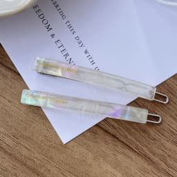 Jennie's candy colored buckle clip~South Korean France small bangs clip, broken hair clip, side clip with a straight line clip
