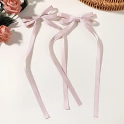 2pcs Cute Ribbon Bow Headband Long Tassel Hair Clip Women's Hair Accessories Girls Party Headwear Side Clips Wholesale