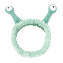 Women Coral Fleece Cartoon Snail Headband Make up Elastic Spa Hairband Skin Care Face Wash Hairband Women Girl