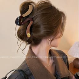 Japanese and Korean disc hair shark clip for Women, Non-Slip Kawaii Updo Claw Clip, Daily Party Gift Evening Wedding Trendy