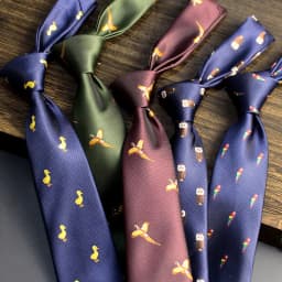 Mens Retro French Style Men's Formal Tie Professional Business British Luxury Wedding Banquet Groom Red Blue Birds Duck Ties