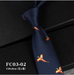 Mens Retro French Style Men's Formal Tie Professional Business British Luxury Wedding Banquet Groom Red Blue Birds Duck Ties