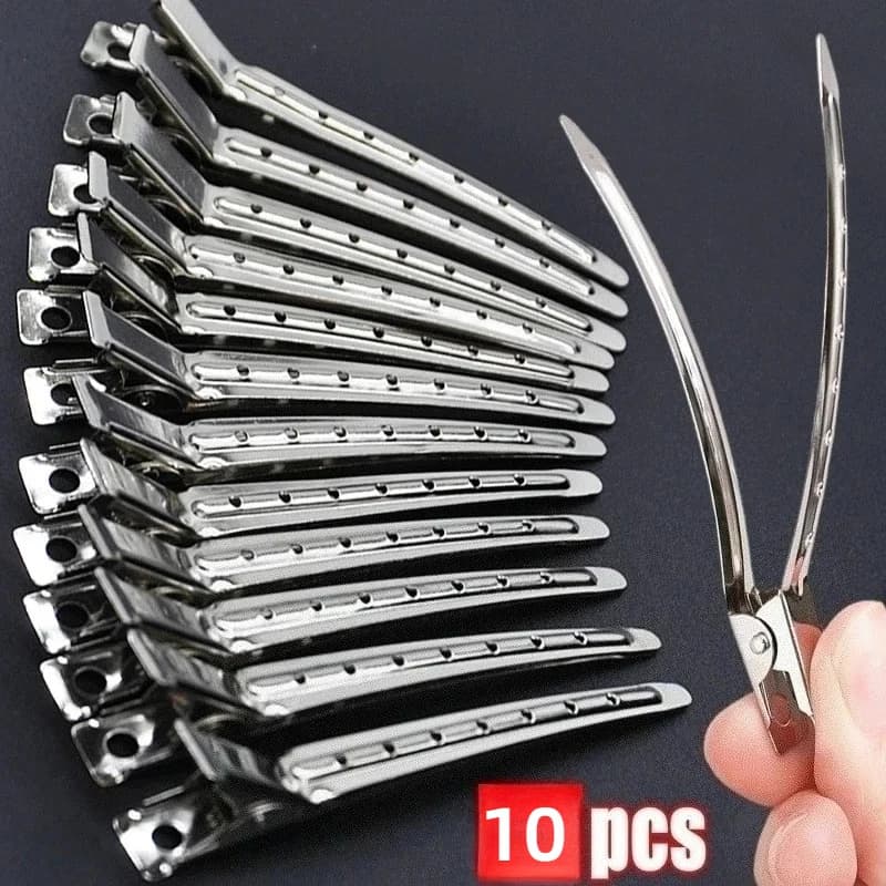 Woman Hair Care Clips Metal Steel Hairdressing Sectioning Clip Clamps Barber Hair Cut Use Styling Tools Hair Root Fluffy Hairpin