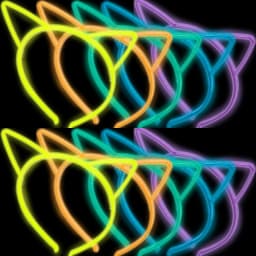 5PCS Girls Noctilucent Cat Ear Headbands Women Headband Plastic Teeth Hairbands Kids Family Decoration Party Hair Accessories