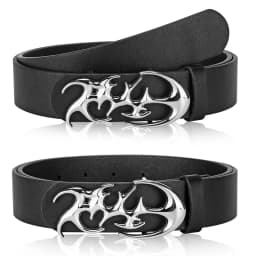 Creative Retro Men's Geometric Smooth Buckle Belt Suitable For Sports Outdoor Casual Pants Belt Accessories Fashion Men's Design