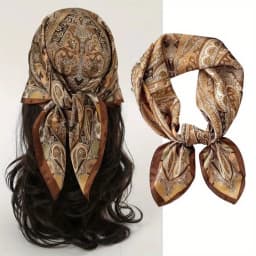 Fashion Paisley Print Silk Hairbands Scarf Women 2025 New Elagant Bandana Neck Kerchief Head Bands Foulard Female Scarfs