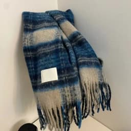 New Maillard Autumn/Winter Plaid Scarf Women's High-End Feel Korean Style Versatile Warm Shawl Thickened Neck Scarf Trendy