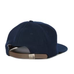Vintage American Clean Fit Wool Baseball Cap round Crown Flat Brim Thickened College Style Casual Cotton Geometric Pattern Un...