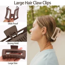 4Pcs/Set Women Girls Claw Clips Coffee Black Hair Claw Non-slip Crab Hairpins Barrette Fashion Hair Accessories Gifts