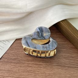 1pc Korean Style Acetate Alloy Hair Claw, Retro Temperament Cloud Hairpin Shark Clip, Chic and Versatile Personality Hair Claw