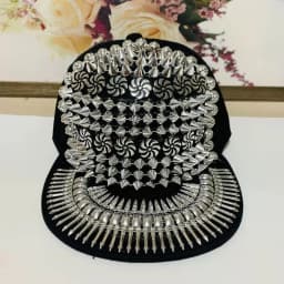 Men and Women New Handmade Cool Party Fashion Show Rivet Street Dance Fashion Cap