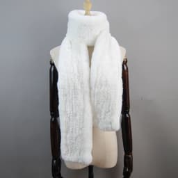 Women's Thick Warm Winter Fashion Brand Fur Muffler Real Fur Scarf High Quality Luxury Big Long Natural Rex Rabbit Fur Scarves