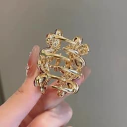 Exquisite Purple Crystal Rhinestone Flower Small Hair Clip High-end Women's Bangs Side Hair Claw Korean Style Hair Accessories