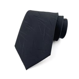 Luxury 8CM Mens Necktie Black Color Stripes Floral Plaid Ties For Man Groom Jacquard Woven Neck Tie For Business Wedding Party