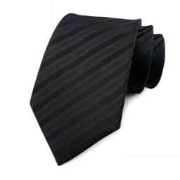 Luxury 8CM Mens Necktie Black Color Stripes Floral Plaid Ties For Man Groom Jacquard Woven Neck Tie For Business Wedding Party