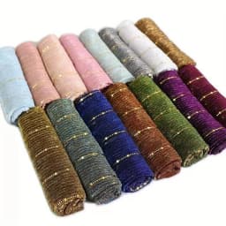 1PCS Spring and Autumn Women's High Elasticity sequin Chain Scarf, Wick Silk Long Scarf, Indian Scarf, Slide Silk Scarf