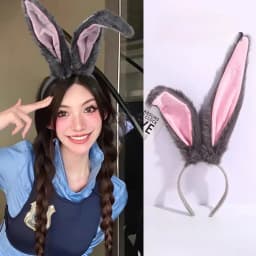 Oversized Rabbit Ears Headband Plush Beast Ears Hair Accessories Rabbit Girl Dress Up Headband Cute Headgear