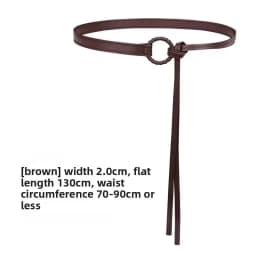 Elegant and Fashionable Women's Waist Belt - A Variety of Colors Woven Design Rope Belt, Tied Luxurious Multifunctional Belt, Ad