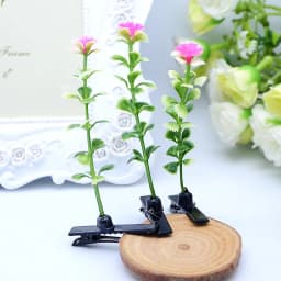 10/30PCS Mixed Random Style Grass Lady Decorative Headwear, Fashionable and Funny Floral Plant Hair Clips Hair Accessories