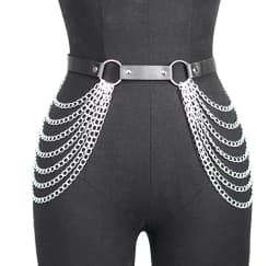 1PC Fashion Belt Female Street Style Waist Chain Tassels Belt Adjustable Casual Decorative Chain Gothic Clothing Accessories