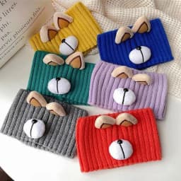 Cute Warm Winter Headbands Thicken Soft Knitted Headbands Elastic Windproof Hair Band Girls