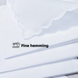 Wedding Season 2PCs Pure White Cotton Happy Handkerchief to Send Friends to Send Mother 29cm/11.4in Thin.