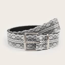 Beautiful White Floral Lace Waist Belt; Adjustable All-match Fashion Accent for Women; Casual Waist Strap Decor Accessory Gift.