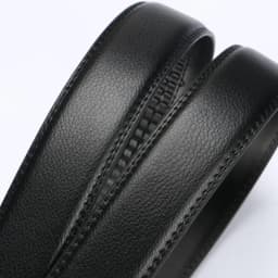 Men's 3.5cm Automatic Buckle Belts No Buckle Belt Body Without Buckle High Quality Male PU Leather Strap Jeans Belt Wide