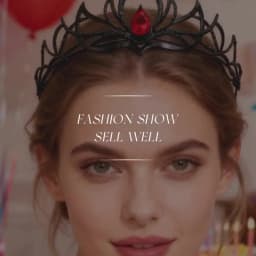 Dark-Theme Halloween Party Headdress Birthday Crown Party Decoration Item for Various Events And Festivals