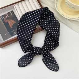 Small Linen-cotton Scarves For Women 58*58cm Lightweight Soft Breathable Neckerchief Boho Print Dot Paisley Bandana Hair Scarf