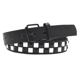 New Purple Rivet Punk Women's Belt Hip Hop Y2k Jeans Accessories Girdle Fashion Trend Pu Leather Pin Buckle Waistband Unisex