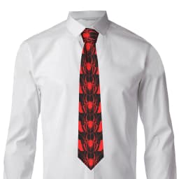 Formal Spider Cartoon Neck Tie for Office Custom Men Spider Web Cute Little Animal Neckties
