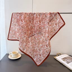 Trendy Print Square Scarf For Women Cotton Velvet Neck Scarf Shawl Warp Elegant Neckerchief Bandanas Ladies Hijab