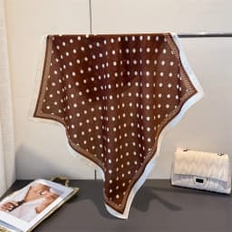 Trendy Print Square Scarf For Women Cotton Velvet Neck Scarf Shawl Warp Elegant Neckerchief Bandanas Ladies Hijab