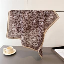 Trendy Print Square Scarf For Women Cotton Velvet Neck Scarf Shawl Warp Elegant Neckerchief Bandanas Ladies Hijab