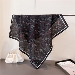Trendy Print Square Scarf For Women Cotton Velvet Neck Scarf Shawl Warp Elegant Neckerchief Bandanas Ladies Hijab