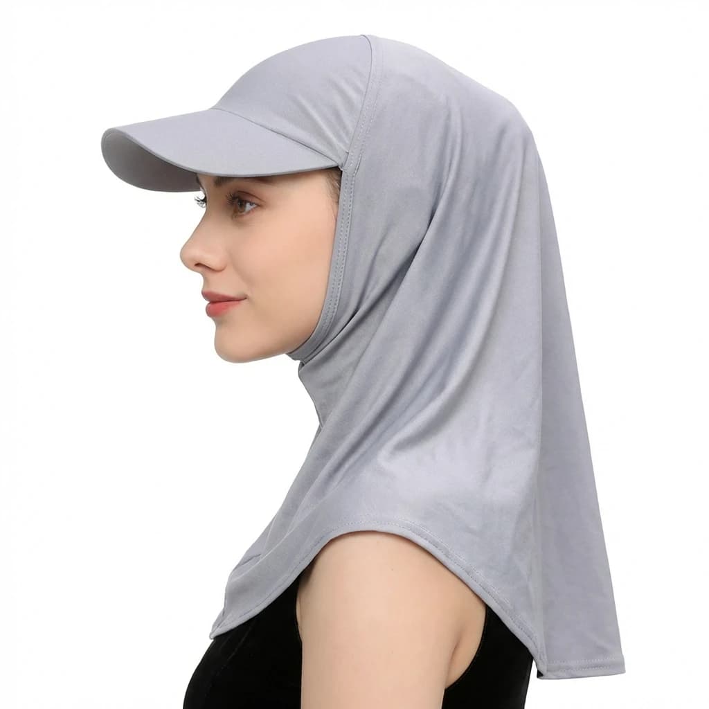 New Plain Muslim Hijab Islamic Scarf Wrap Stretchy Turban with Visor Full Cover Shawl Cap headscarf ramadan pray hat Under Scarf