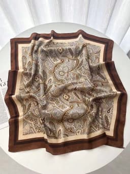 70cm Design Hair Bands Square Scarves Fashion Print Satin Silk Scarf for Women Neckerchief Wrist Wraps Lady Ribbon Shawl Foulard