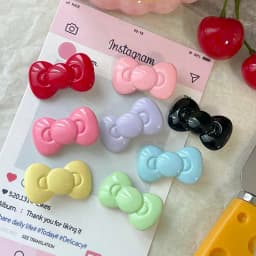 Kawaii Bow Hairpin Hair Accessories Cute Girl Heart Side Clip Bangs Temperament Jewelry
