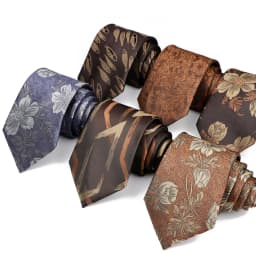 New Men's High Quality 8cm Flower Fish Pattern Jacquard Tie Paisley Polyester Necktie Office Business Party Accessories Gift