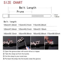 Men' Plus Extra Large Size Belts 130 140 150 160cm for Fat Tall Men Leather Slide Ratchet Automatic Buckle Waist Belt for Jeans