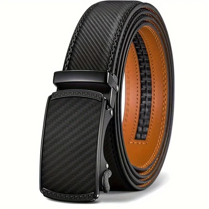 Men' Plus Extra Large Size Belts 130 140 150 160cm for Fat Tall Men Leather Slide Ratchet Automatic Buckle Waist Belt for Jeans