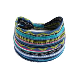 European American Women'S Bohemian Style Elastic Headscarf Fashionable Breathable Cotton Wide Brimmed Hair Accessories
