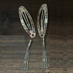 Hollow Metal Tassel Hairpin Exquisite Simple Design Front Hair Clip Unique Side Clip Retro Chinese Style Women's Hair Accessory