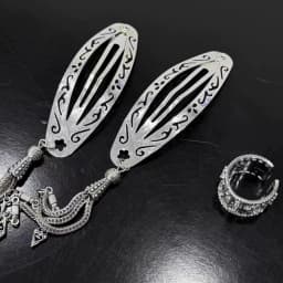 Hollow Metal Tassel Hairpin Exquisite Simple Design Front Hair Clip Unique Side Clip Retro Chinese Style Women's Hair Accessory