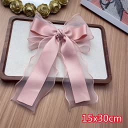 Elegant Long Ribbon Bow Spring Hairpins Women Girl Kid Hair Clips Pin Barrettes Accessories Hairgrip Headwear Headdress Ornament
