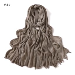 180*65cm Tie-dye Crinkle Rayon Hijabs for Women Muslim Scarf Shawls Plain Ladies Breathable Headband Femme Turban Ramanda